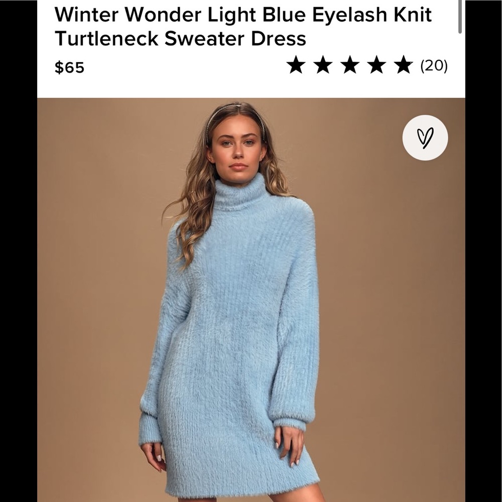 Lulus Eyelash Sweater Dress